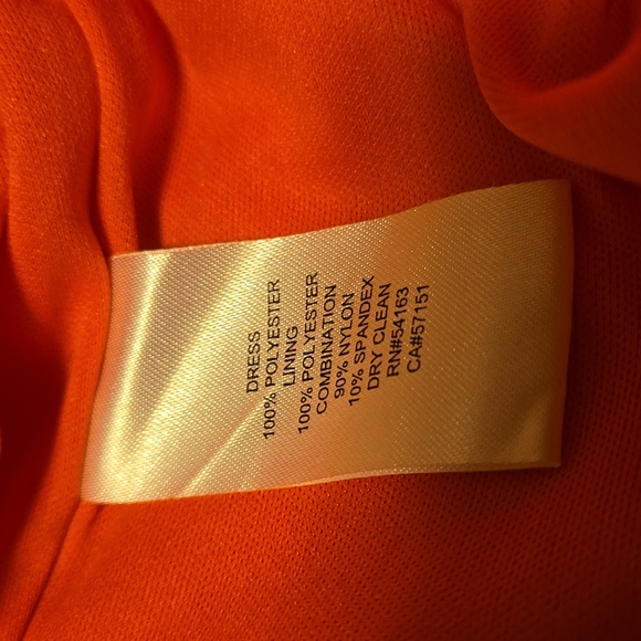 Jessica Simpson Coral And Black Maxi Dress Size 4 - Picture 10 of 10